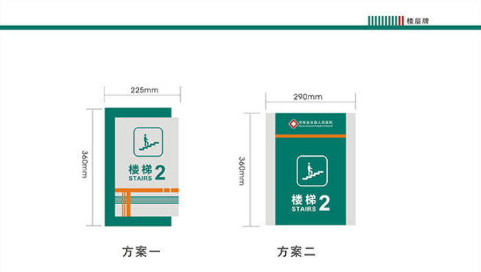 医院导向标识标牌设计